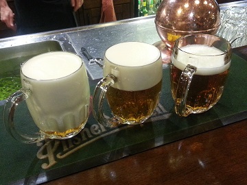 Pilsner Urquell Different Pours including Milko