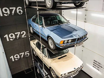 BMW Museum Stacked Cars