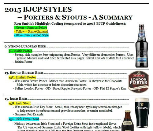 Porters and stouts handout