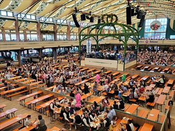 Pschorr Braurosl Tent at Oktoberfest